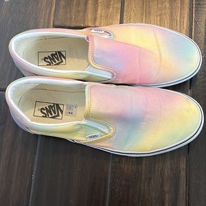 Like new mens vans slip on sneakers tie dye size 11